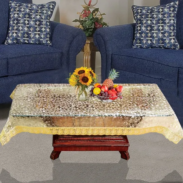3D_Pattern_Waterproof_Table_Cover_Rectangular_Plastic_Cover_with_Golden_Lace_Border_for_Centre_Table_and_4_Seater_Dining_Table_(Transparent,_40_X_60_Inches,_Pack_of_1)