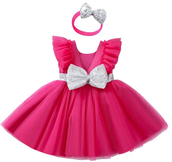 Magenta_Net_And_Cotton_Lining_Sequined_Round_Neck_Dress_For_Girls