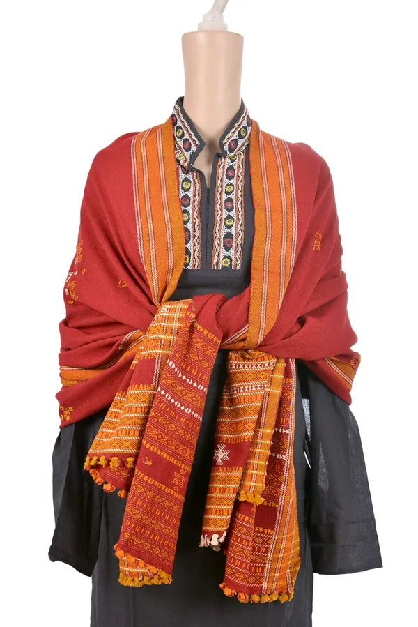 Maroon_Premium_Shawl_For_Women_&_Girls
