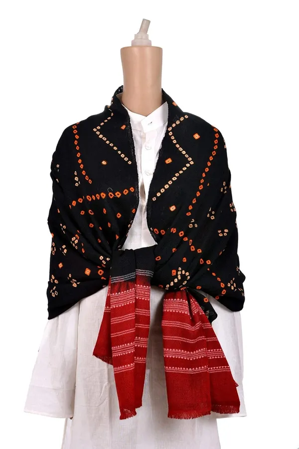 Black_&_Maroon_Premium_Shawl_For_Women_&_Girls