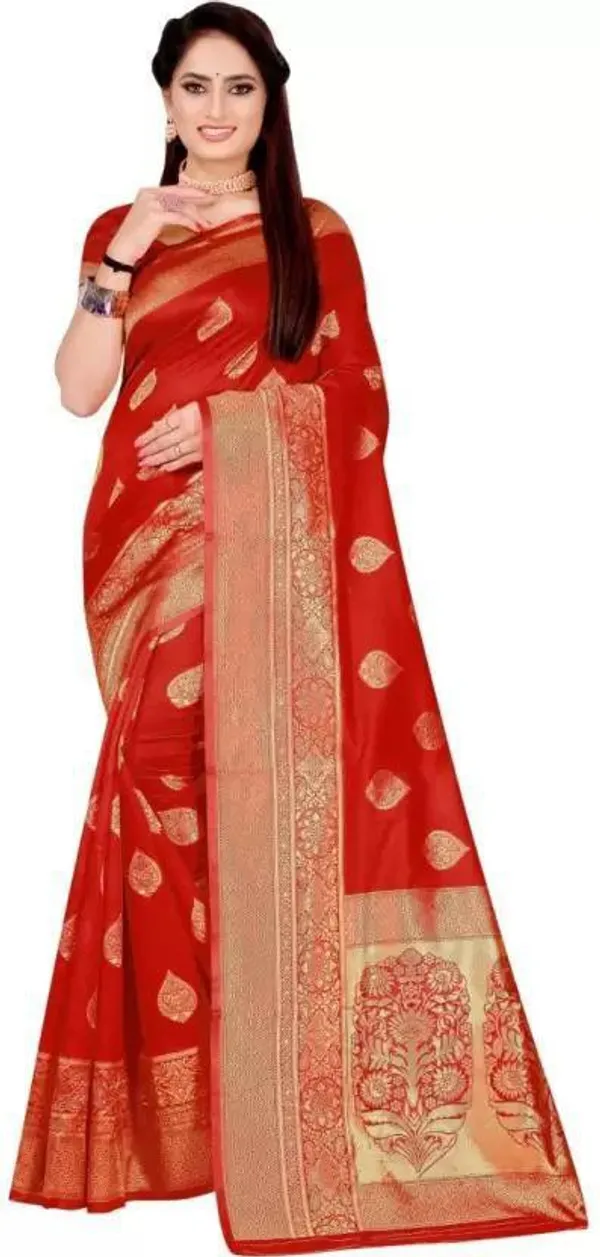 Red_Woven_Kanjivaram_Silk_Saree_with_Saree_Cover
