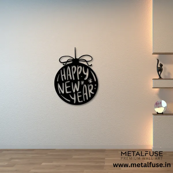 Wooden_Wall_Art_for_Home_Decoration__|_Happy_New_Year_Ornament__|_Black