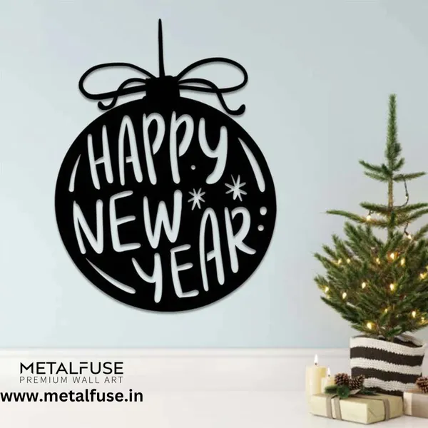 Wooden_Wall_Art_for_Home_Decoration__|_Happy_New_Year_Ornament__|_Black