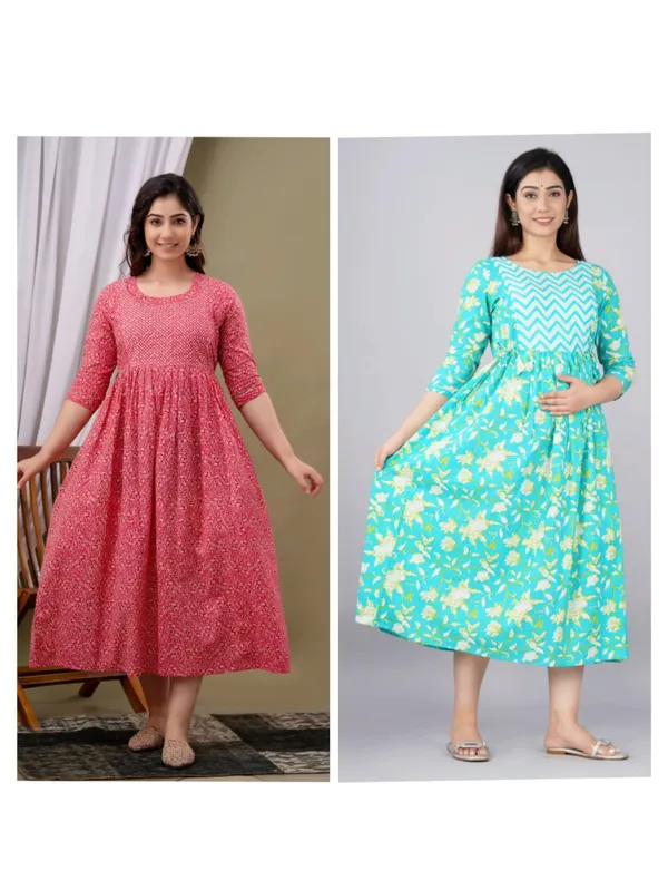 Rainfall_Cotton_Printed_Maternity_And_Feeding_Kurti_Combo_Of_2