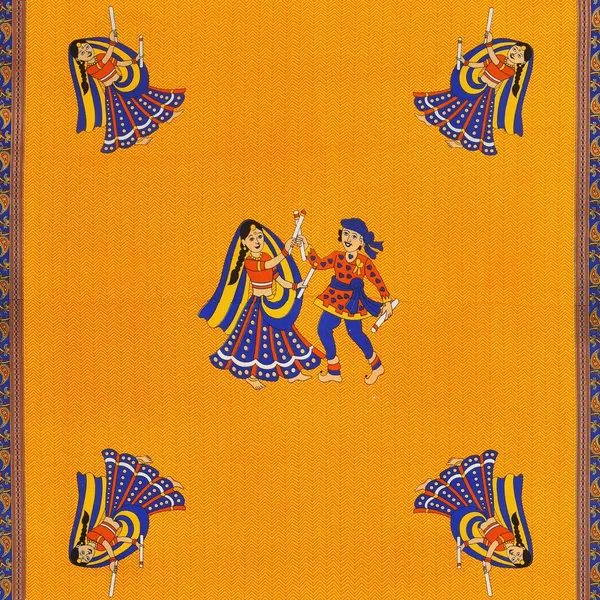 Rajasthani_Jaipuri_Traditional_Double_Bed_Bedsheet_with_2_Pillow_Covers_-_(_Yellow)