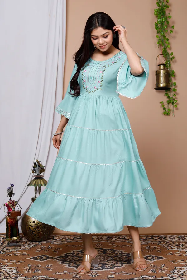 Rama_Green_Colour_Full_Flared_Anarkali_Kurta_with_Embriodery_and_Gota_Detaling