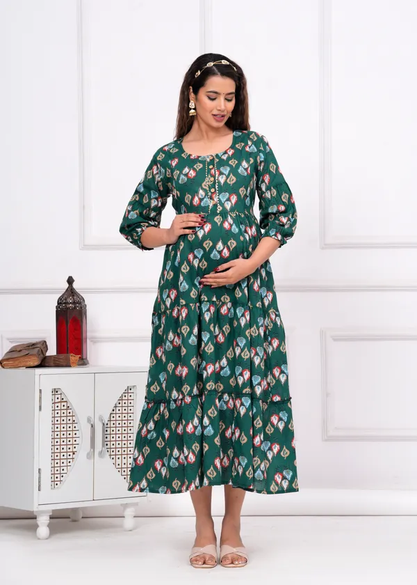 Rama_Floral_Cotton_Maternity_And_Feeding_Kurti