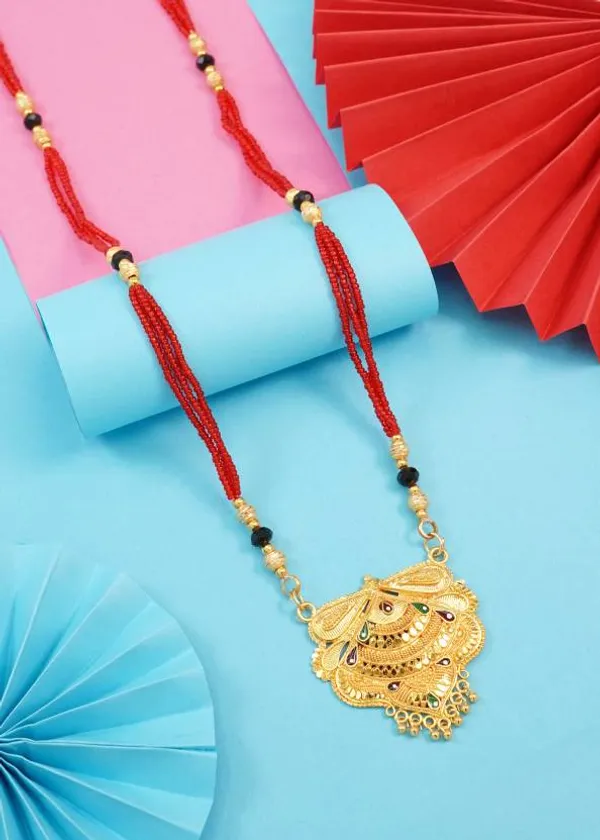 Gold_Designer_Red_And_Black_Crystal_Handmade_Long_Mangalsutra_For_Women