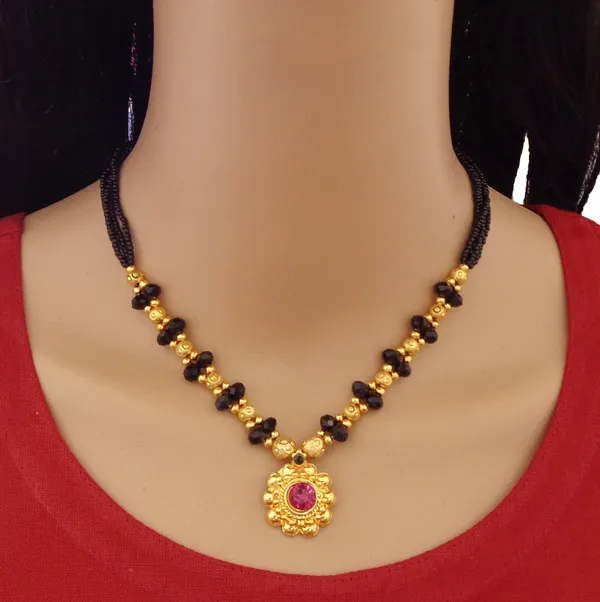 Gold_Handcrafted_Designer_Brass_Mangalsutra_With_Black_And_Gold_Beads_For_Women