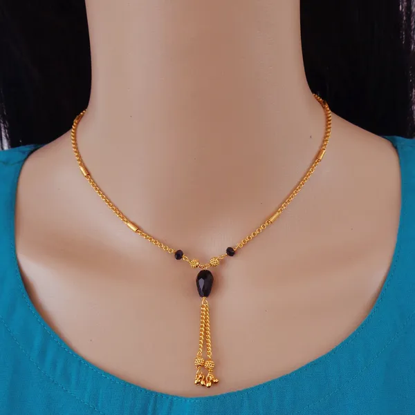 Gold_Modern_Brass_Mangalsutra_With_22K_Gold_Plating_For_Women