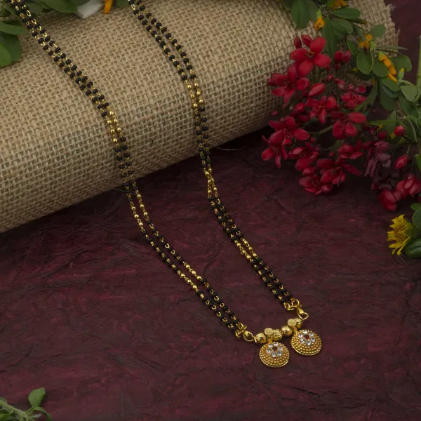 Gold_Daily_Mangalsutra_Set__|_22_K_Gold_Plated