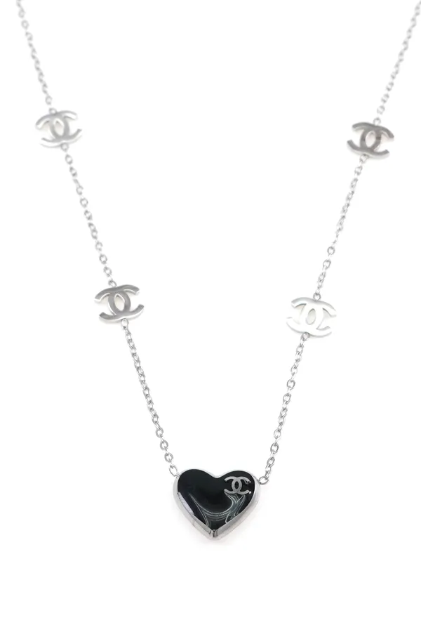 Gold_Sterling_Sliver_Heart_Shape_Charming_Silver_Plated_Necklace_For_Women