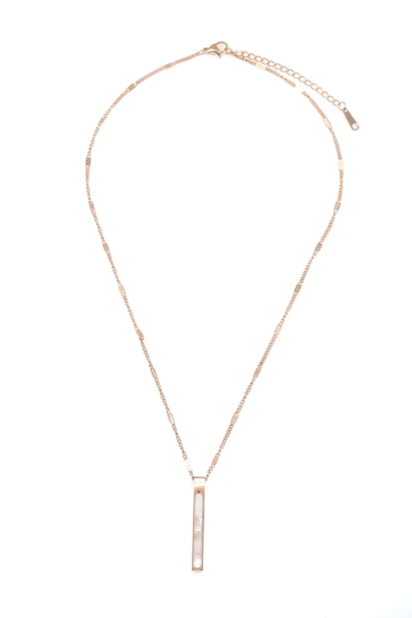 Gold_Rose_Gold_Square_Crystal_Shape_Necklace_Chain_For_Women