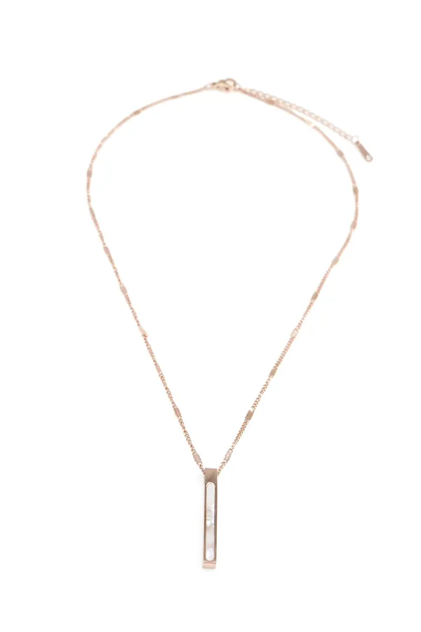 Gold_Rose_Gold_Square_Crystal_Shape_Necklace_Chain_For_Women