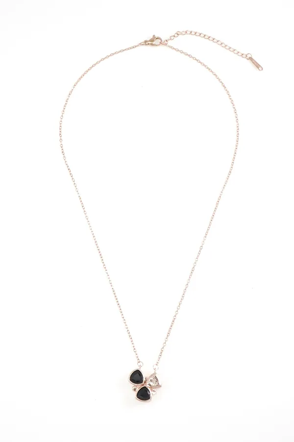 Gold_Fashionable_Rose_Gold_Necklace_With_Magnetic_Pendant_For_Women