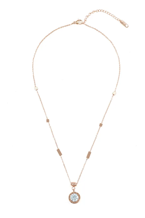 Gold_Rose_Gold_Round_Shape_Designer_Necklace_Chain_For_Women
