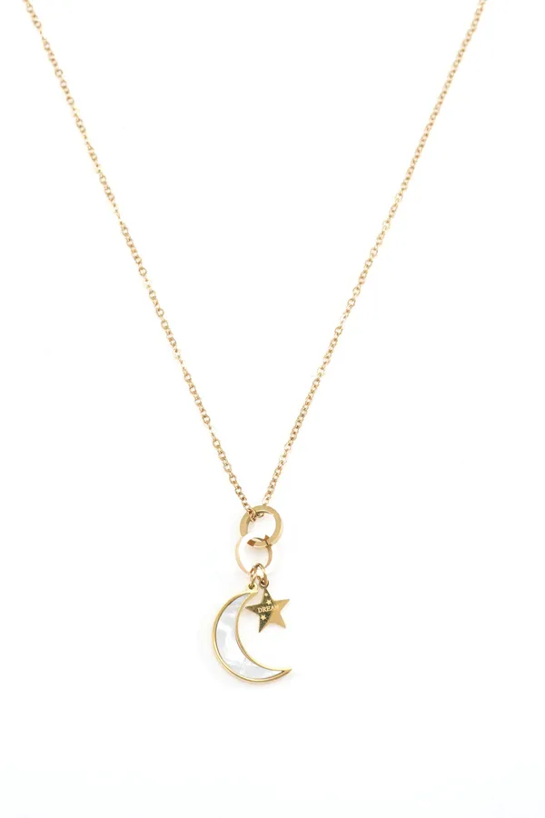 Gold_Trending_Moon_&_Star_Shape_Pendant_With_Gold_-_Plated_Chain_&_Girls_For_Women