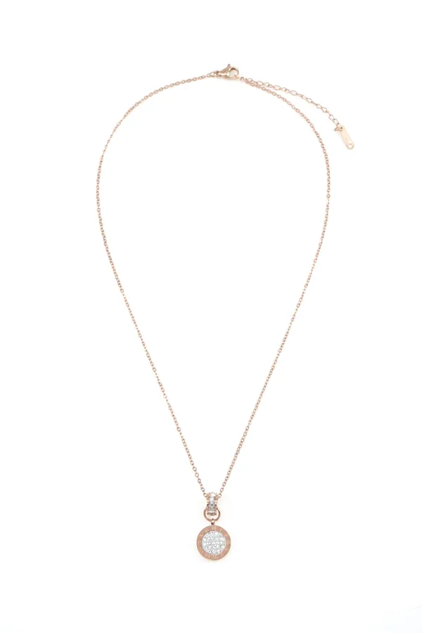 Gold_Stunning_Round_Shape_Pendant_With_Gold_Plated_Chain_For_Women