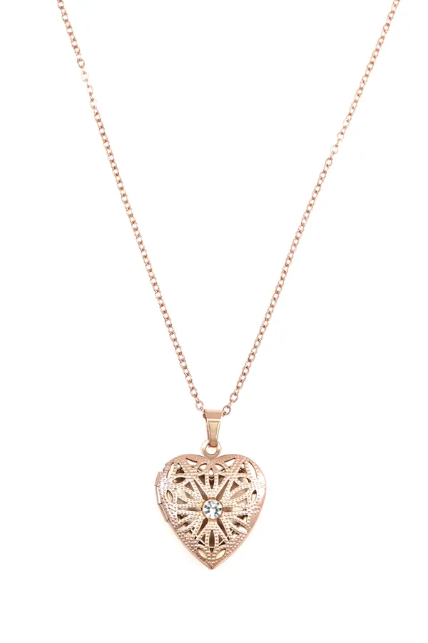 Gold_Rose_Gold_Heart_Shape_Necklace_Chain_For_Women