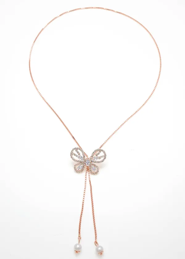 Gold_Stylish_Butterfly_Shape_Ad_Diamond_Studs_Trendy_Necklace_For_Women