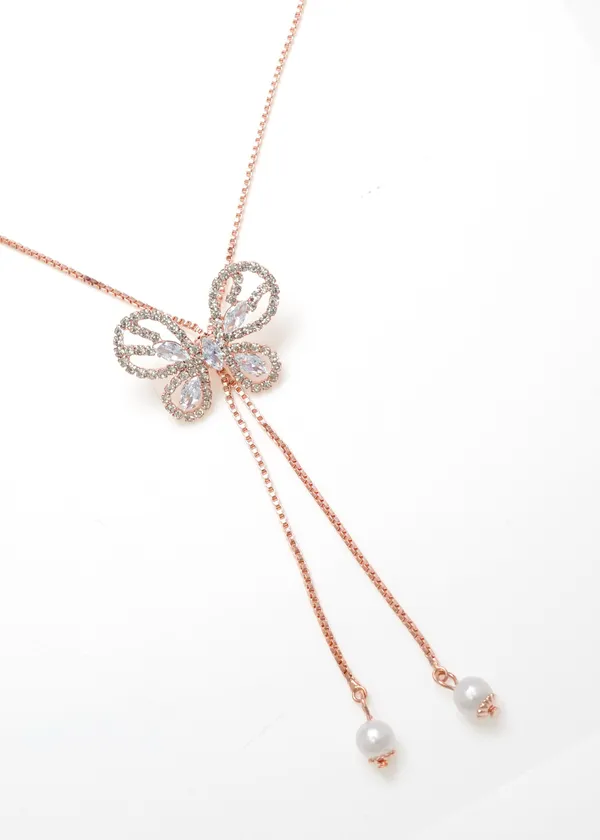 Gold_Stylish_Butterfly_Shape_Ad_Diamond_Studs_Trendy_Necklace_For_Women