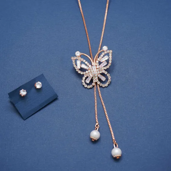 Gold_Designer_Butterfly_Shape_Ad_Diamond_Studs_Trendy_Necklace_For_Women