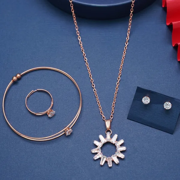Gold_Stylish_Ad_Diamond_Studs_Necklace_Set_For_Women