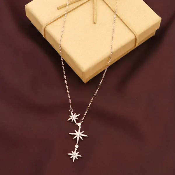 Gold_Enchanting_Rose_Gold_Plated_Zircon_Studs_Pendant_For_Women