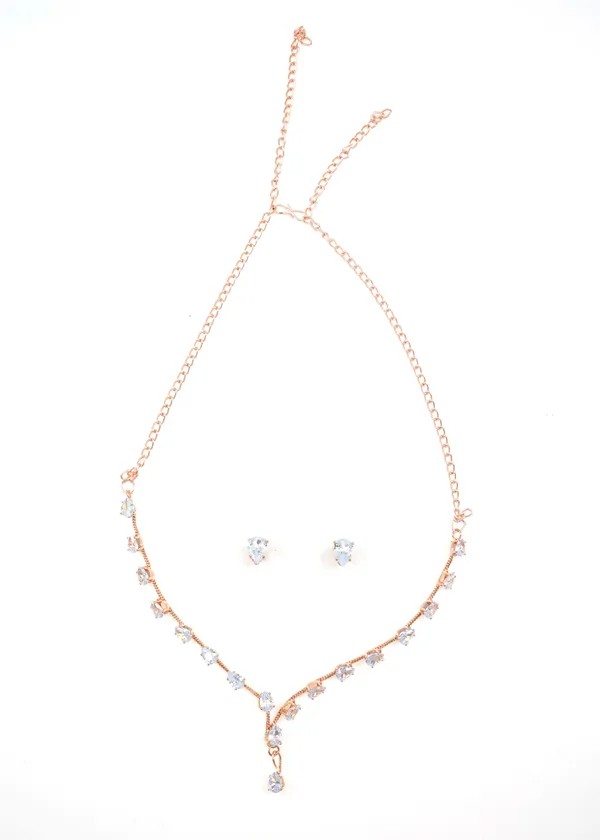 Gold_Stylish_Ad_Diamond_Studs_Necklace_Set_For_Women