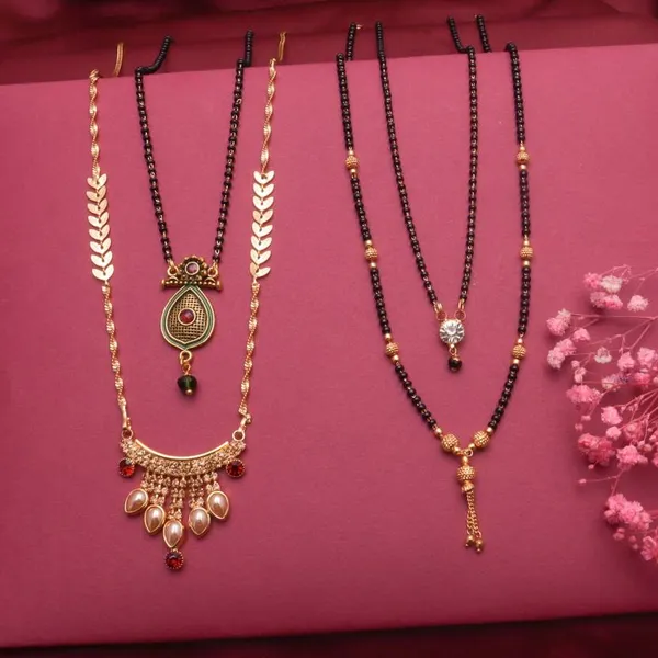 Gold_Daily_Wear_Copper_Gold_Plated_Mangalsutra_Pack_Of_4_For_Women