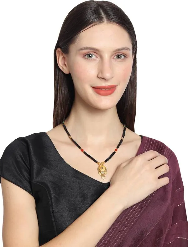 Gold_Handmade_Crafted_Designer_Gold_Plated_Mangalsutra_For_Women