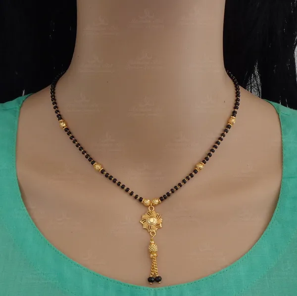 Gold_Plated_Floral_Mangalsutra_Set_|_22_K_Gold_Plated