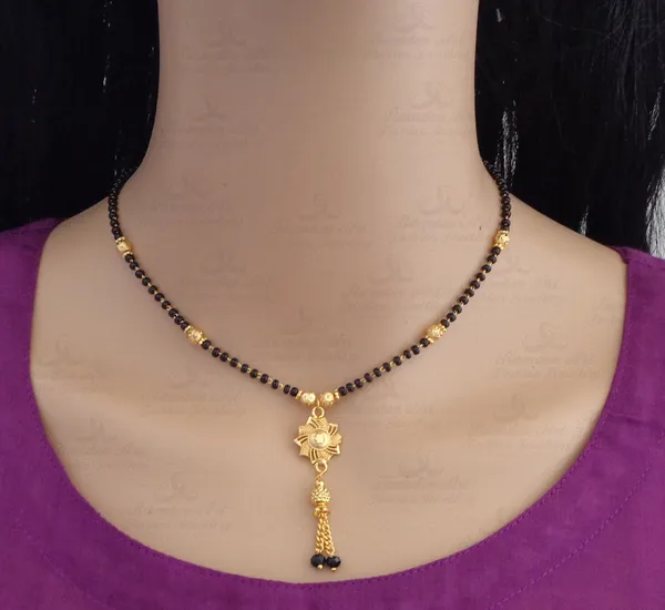 Gold_Plated_Floral_Mangalsutra_Set_|_22_K_Gold_Plated