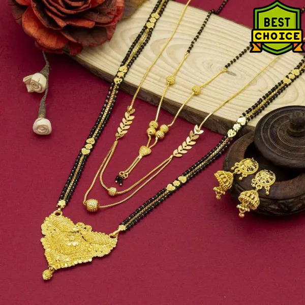Gold_Designer_And_Stylish_Gold_Plated_Mangalsutra_Set_For_Women