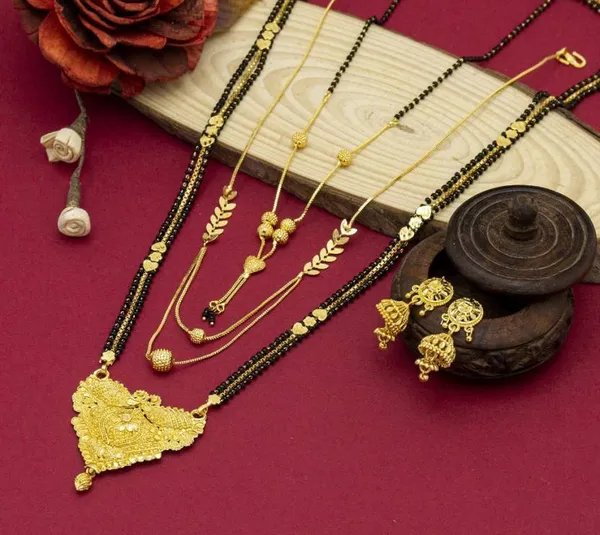 Gold_Designer_And_Stylish_Gold_Plated_Mangalsutra_Set_For_Women