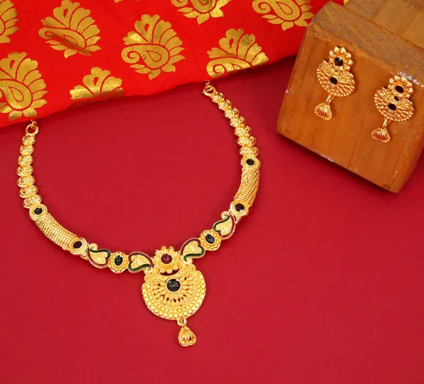 Gold_Incredible_Gold_Plated_Necklace_Set_For_Women