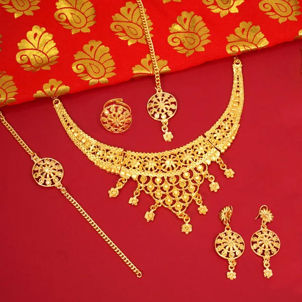 Gold_Plated_Brass_Stylish_Jewellery_Set_For_Women