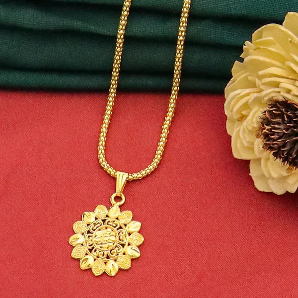 Gold_Stunning_22K_Gold_Plated_Brass_Ad_Studs_Necklace_Pendant_For_Women