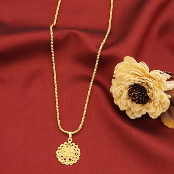 Gold_Stunning_22K_Gold_Plated_Brass_Ad_Studs_Necklace_Pendant_For_Women