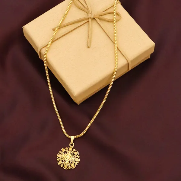 Gold_Unique_22K_Gold_Plated_Brass_Ad_Studs_Necklace_Pendant_For_Women