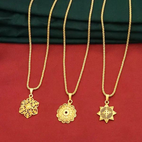 Gold_Latest_22K_Gold_Plated_Necklace_Chain_Pendant_For_Women