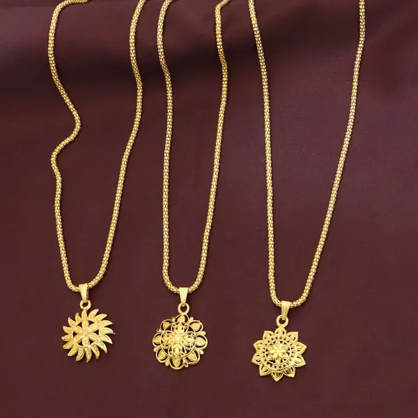 Gold_Elegant_22K_Gold_Plated_Necklace_Chain_Pendant_For_Women
