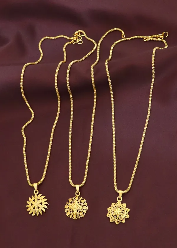 Gold_Elegant_22K_Gold_Plated_Necklace_Chain_Pendant_For_Women