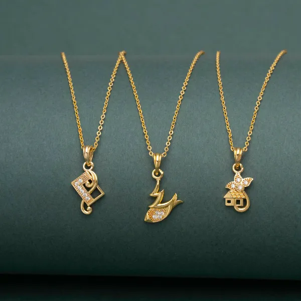 Gold_Fish_Home_And_Camera_Shape_Gold_Chain_Pendant_And_For_Women