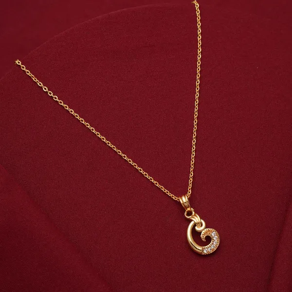 Gold_King_And_Round_Shape_Golden_Zircon_Pendant_With_Link_Chain|_Necklace_To_Gift_Pack_Of_3_For_Women