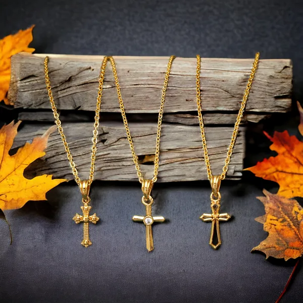 Gold_Set_Of_3_Cross_Shape_Jesus_Gold_Plated_Necklace_Chains_And_Men_For_Women