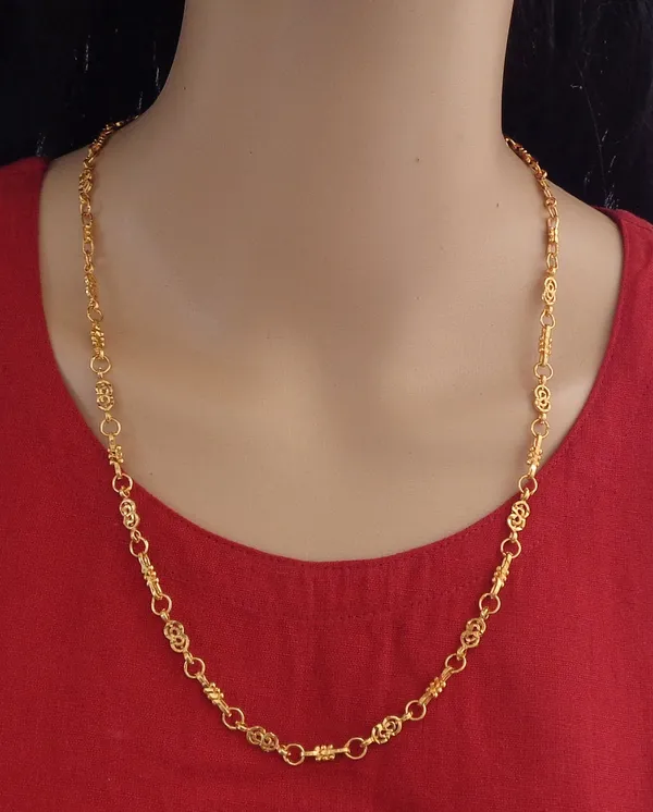 Gold_Designer_And_Stylish_Brass_22K_Gold_Plated_Necklace_Chain_For_Women