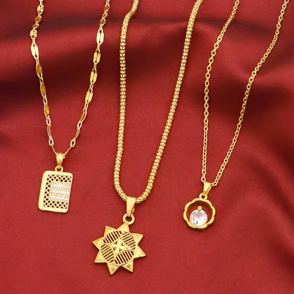 Gold_Stunning_Gold_Plated_Necklace_Chain_Pendant_For_Women