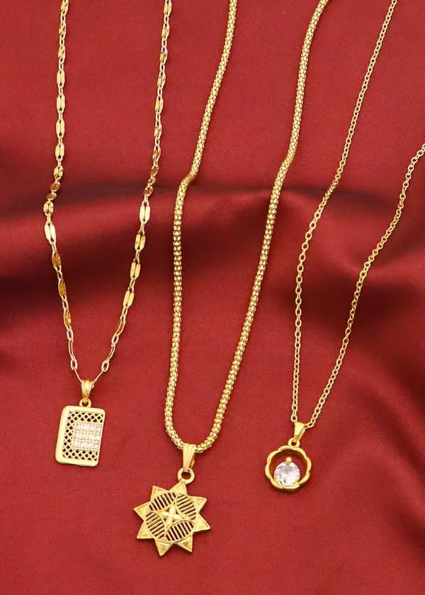 Gold_Stunning_Gold_Plated_Necklace_Chain_Pendant_For_Women
