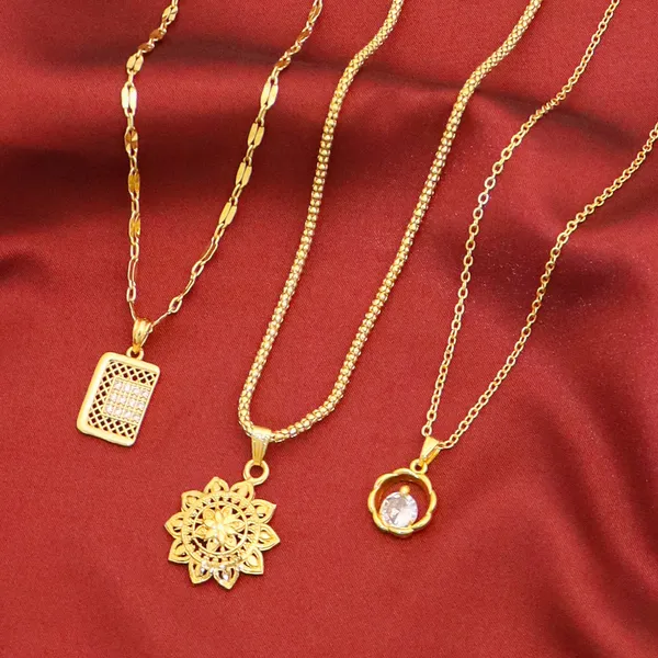 Gold_Charming_Gold_Plated_Necklace_Chain_Pendant_For_Women